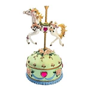 2002 Holsted House "Stephanie" Painted Ponies Collection Musical Carousel